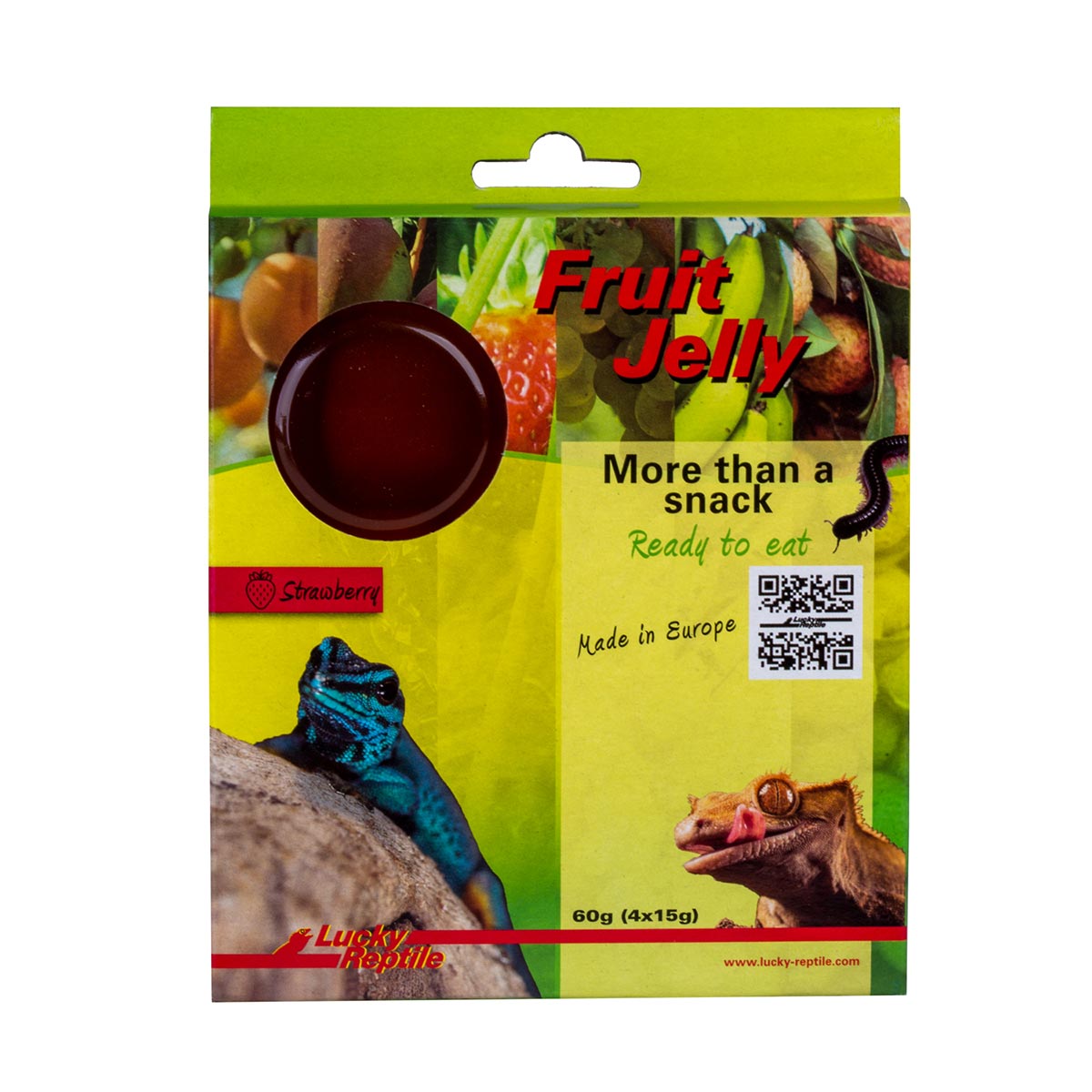 Lucky Reptile Fruit Jelly Strawberry 4x15 g von Lucky Reptile
