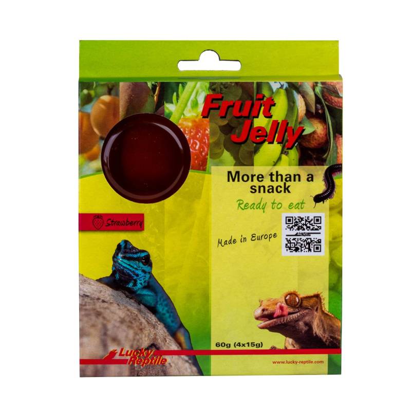 Lucky Reptile Fruit Jelly Strawberry 4x15 g von Lucky Reptile