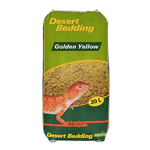 Lucky Reptile Desert Bedding Golden Yellow 20 l, Bodengrund für Wüstenterrarien, grabfähig von Lucky Reptile