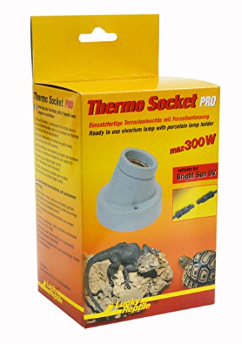 Lucky Reptile Thermo Socket PRO, Einsatzfertige Terrarienleuchte mit Porzellanfassung und Plug and Play System von Lucky Reptile