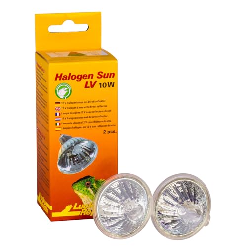 Lucky Reptile Halogen Sun LV Wärmestrahler Doppelpack - 10W Wärmestrahler für G5.3-Stecksockel - Lampe mit guter Licht- & Wärmeausbeute im Lichtfokus - Beleuchtung für Reptilien von Lucky Reptile