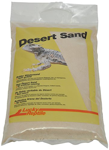 Lucky Reptile LSW-5 Sahara White Wüstensand 5 kg, Bodengrund für Wüstenterrarien, hellweiß von Lucky Reptile