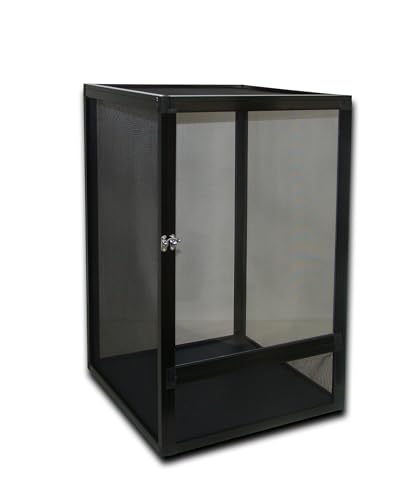 Lucky Reptile OpenAir Vivarium PRO 42x42x66cm (BxTxH) - schnell aufgebautes Indoor & Outdoor Reptilien Terrarium - sicheres & hochwertiges Terrarium mit transparenter Acryltür & Aluminiumgazedeckel von Lucky Reptile