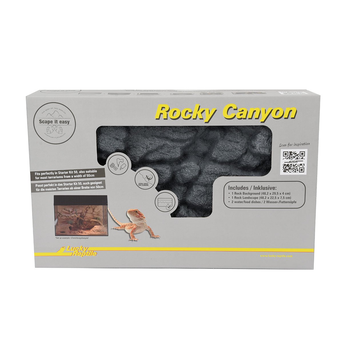 Lucky Reptile Rocky Canyon Basalt Grey 48x25x29cm Lucky Reptile Rocky Canyon Basalt Grey 48x25x29cm von Lucky Reptile