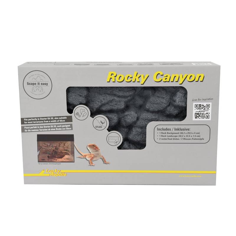 Lucky Reptile Rocky Canyon Basalt Grey 48x25x29cm von Lucky Reptile