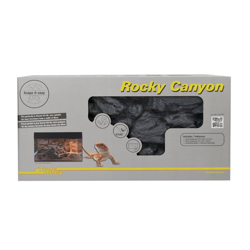 Lucky Reptile Rocky Canyon Basalt Grey 78x38x38cm von Lucky Reptile