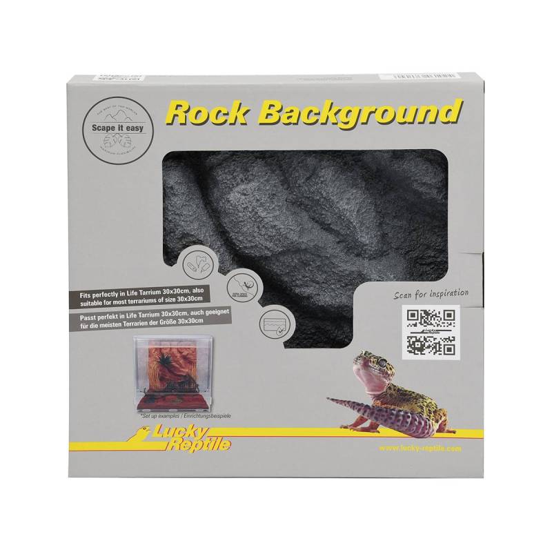 Lucky Reptile Rückwand Rock Background Basalt Grey 28x28 cm von Lucky Reptile