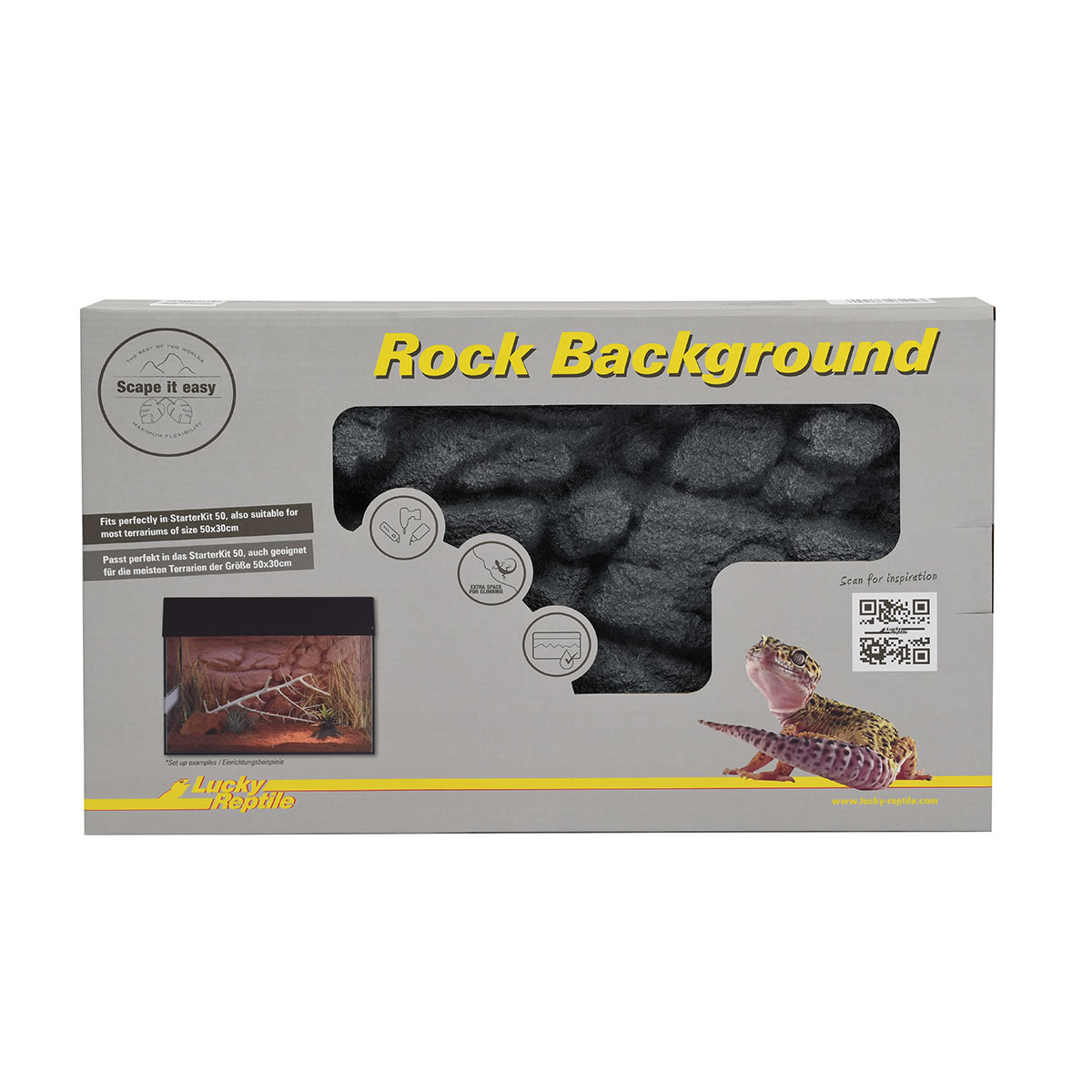 Lucky Reptile Rückwand Rock Background Basalt Grey 48x29 cm Lucky Reptile Rückwand Rock Background Basalt Grey 48x29 cm von Lucky Reptile