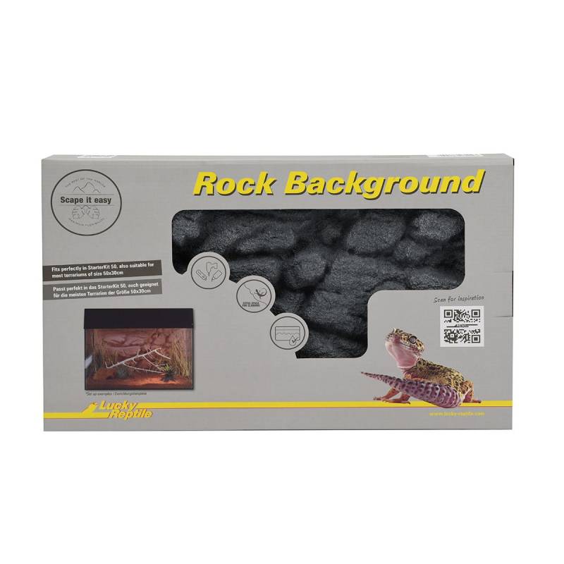 Lucky Reptile Rückwand Rock Background Basalt Grey 48x29 cm von Lucky Reptile