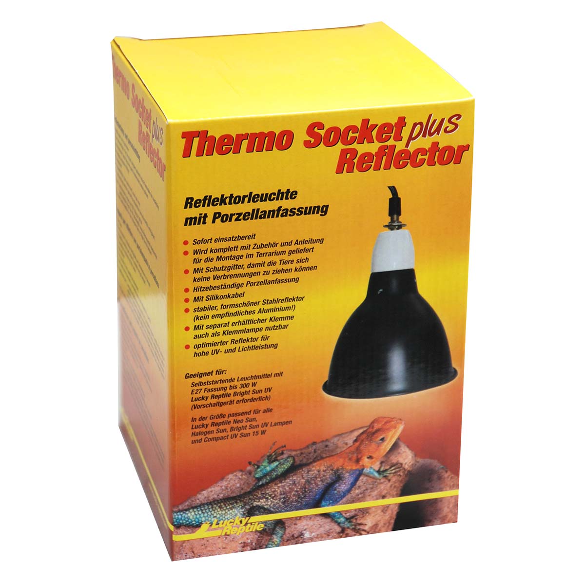 Lucky Reptile Thermo Socket + Reflector schwarz klein von Lucky Reptile