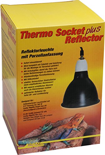 Lucky Reptile Thermo Socket plus Reflector Klein, Schwarz, 1 Stück (1er Pack) von Lucky Reptile