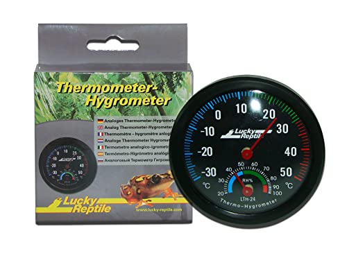 Lucky Reptile Thermometer-Hygrometer, Schwarz von Lucky Reptile