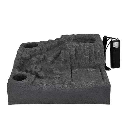 Lucky Reptile Tiny River - Scape it Easy, ca. 39,5 x 36,5 cm, inklusive Pumpe von Lucky Reptile