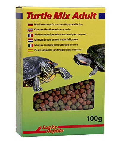 Lucky Reptile Turtle Mix Adult 100g, Pelletmischung, Futtermittel für omnivore Wasserschildkröten von Lucky Reptile