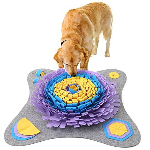 Lucky Sign Schnüffelteppich für Hunde Intelligenzspielzeug Trainingsmatte für Haustier Hunde Katzen mit 4 Stück Saugnapf, 64x64cm Lucky Sign Schnüffelteppich für Hunde Intelligenzspielzeug Trainingsmatte für Haustier Hunde Katzen mit 4 Stück Saugnapf, 64x64cm von Lucky Sign