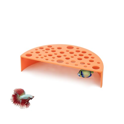LuckyOpt Aquarium mit Garnelenhaut, Garnelenhöhle mit Löchern, Aquarium mit Garnelen Versteck, Fischbecken, Garnelenbecken, Zuchtbehälter (Braun, 1) von LuckyOpt
