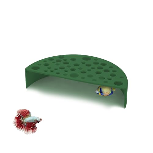 LuckyOpt Aquarium mit Garnelenhaut, Garnelenhöhle mit Löchern, Aquarium mit Garnelen Versteck, Fischbecken, Garnelenbecken, Zuchtbehälter (Grün, 1) von LuckyOpt