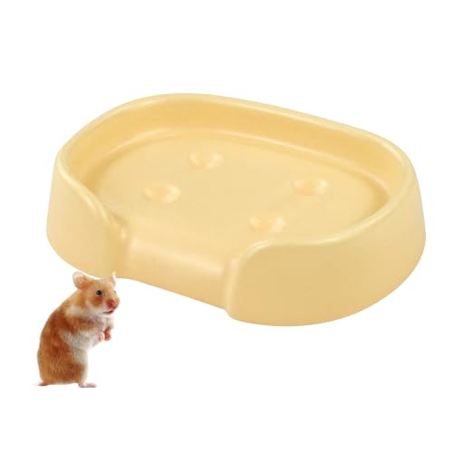 LuckyOpt Hamster Kühlpadd, Kaninchen Wärmeabfuhr Platte, kleine Tier Kühlbetten für Hamster Kaninchen Chinchilla (Gelb) von LuckyOpt