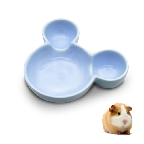 LuckyOpt Hamster Napf, Niedlicher Keramik Hamster Meerschweinchen Napf Leicht Zu Reinigen, Futterschale für Igel, Nagetiere (Violett) von LuckyOpt