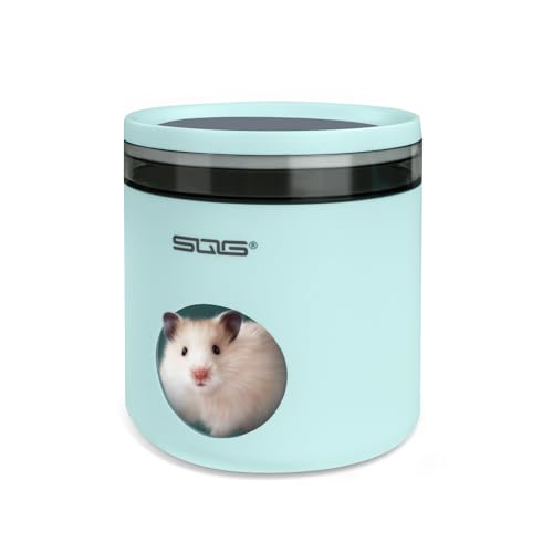 LuckyOpt Hamsterhaus, Hohl Hamsterhütte für Ruhe im Schatten, Hamsterhütte, kühles Nest für kleine Hamster, Sandratten und Goldbären (Grün) von LuckyOpt
