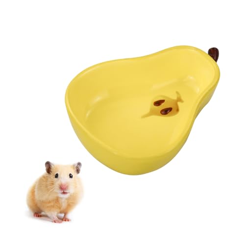 LuckyOpt Hamsterschale aus Keramik, leicht zu reinigen, Anti-Flipping-Hamster-Futter- und Wassernapf, Kleintierschalen für Zwerghamster, Papageien, Leckerli-Schüssel für Kaninchen, Meerschweinchen LuckyOpt Hamsterschale aus Keramik, leicht zu reinigen, Anti-Flipping-Hamster-Futter- und Wassernapf, Kleintierschalen für Zwerghamster, Papageien, Leckerli-Schüssel für Kaninchen, Meerschweinchen von LuckyOpt