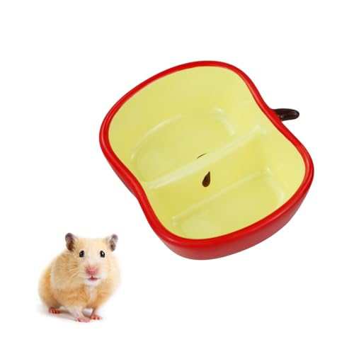 LuckyOpt Hamsterschale aus Keramik, leicht zu reinigen, Anti-Flipping-Hamster-Futter- und Wassernapf, Kleintierschalen für Zwerghamster, Papageien, Leckerli-Schüssel für Kaninchen, Meerschweinchen LuckyOpt Hamsterschale aus Keramik, leicht zu reinigen, Anti-Flipping-Hamster-Futter- und Wassernapf, Kleintierschalen für Zwerghamster, Papageien, Leckerli-Schüssel für Kaninchen, Meerschweinchen von LuckyOpt