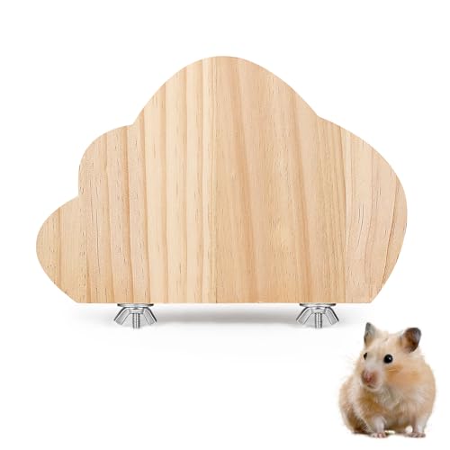 LuckyOpt Natürliche Hamsterplattform aus Holz, Wolkenform, Plattform für Hamsterkäfig, Spiel- und Stand-Kletterplattform, 18 x 12 cm, Hamsterkäfig-Zubehör für Meerschweinchen, Rennmäuse, Mäuse, Parro LuckyOpt Natürliche Hamsterplattform aus Holz, Wolkenform, Plattform für Hamsterkäfig, Spiel- und Stand-Kletterplattform, 18 x 12 cm, Hamsterkäfig-Zubehör für Meerschweinchen, Rennmäuse, Mäuse, Parro von LuckyOpt