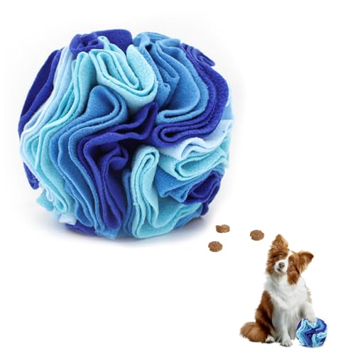 LuckyOpt Schnüffelball für Hunde, 20 cm, Filzstoff, Schnüffelball für kleine bis mittelgroße Hunde, buntes Hunde-Puzzle-Spielzeug zur Reduzierung von Stress und zur Linderung von Langeweile, von LuckyOpt