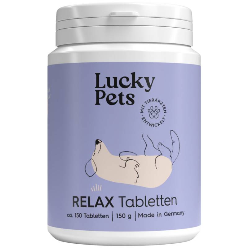 Lucky Pets Relax Tabletten - Beruhigungsmittel für Hunde mit L-Tryptophan, Baldrian & Hopfen - Lucky Pets Relax Tabletten von LuckyPets