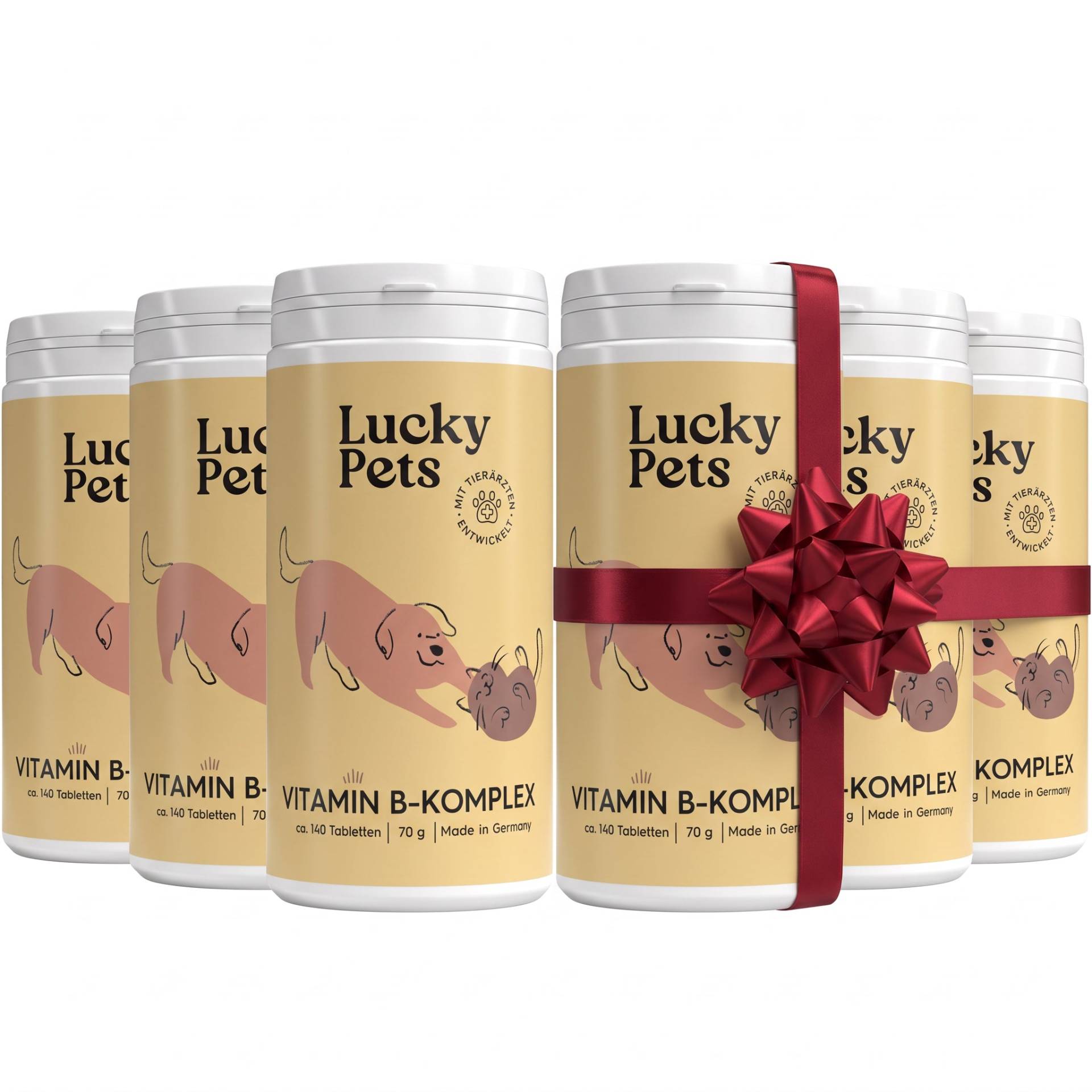 Lucky Pets Vitamin B-Komplex - 6er Set Vitamin B-Komplex von LuckyPets