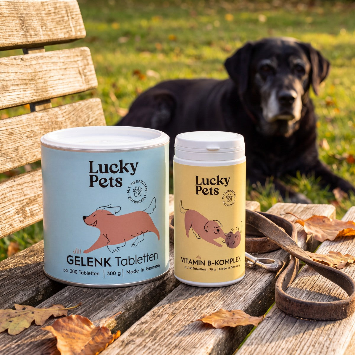 Senior-Set: Gelenktabletten 300 g + Vitamin B-Komplex Senior-Set: Gelenktabletten 300 g + Vitamin B-Komplex von LuckyPets