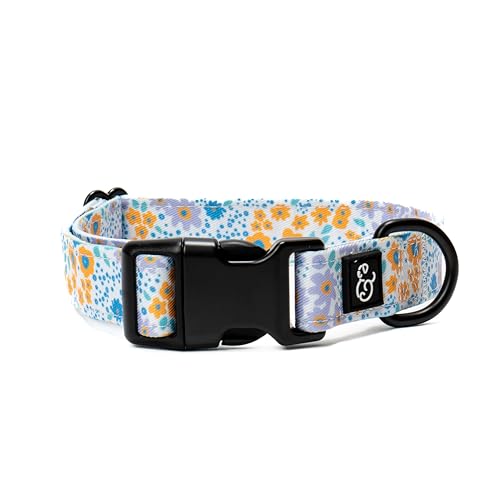 Lucy & Co. Among The Wildflowers Hundehalsband – strapazierfähiges, leichtes Designer-Halsband für Haustiere – verstellbare Metall-Sicherheitsschnalle – Lila mit Blumenmuster – Größe S Lucy & Co. Among The Wildflowers Hundehalsband – strapazierfähiges, leichtes Designer-Halsband für Haustiere – verstellbare Metall-Sicherheitsschnalle – Lila mit Blumenmuster – Größe S von Lucy & Co.