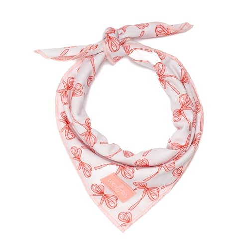 Lucy & Co. Bandana mit Ballettschleifen, strapazierfähig, bequem, maschinenwaschbar, Designer-Welpenzubehör, große weiße und rosa Schleifen Lucy & Co. Bandana mit Ballettschleifen, strapazierfähig, bequem, maschinenwaschbar, Designer-Welpenzubehör, große weiße und rosa Schleifen von Lucy & Co.