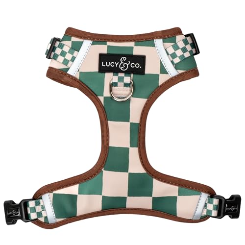 Lucy & Co. Cute No-Pull You're a Square Hundegeschirr, stoppen Sie Ziehen und Gehen einfach, erhältlich in XS - XL für kleine, mittelgroße und große Hunde, Größe XS, Weiß / Grün kariert Lucy & Co. Cute No-Pull You're a Square Hundegeschirr, stoppen Sie Ziehen und Gehen einfach, erhältlich in XS - XL für kleine, mittelgroße und große Hunde, Größe XS, Weiß / Grün kariert von Lucy & Co.