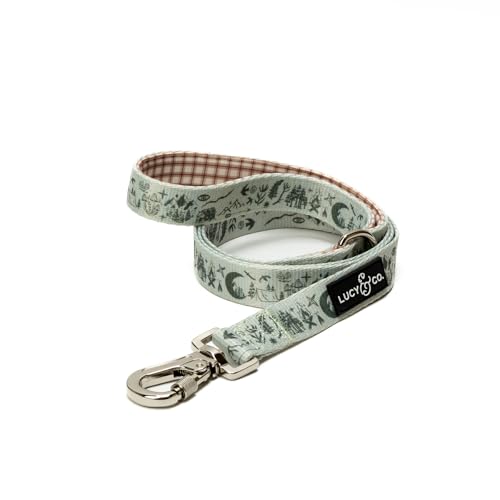 Lucy & Co. Designer-Hundeleine für kleine, mittelgroße oder große Hunde oder Welpen, Haustierzubehör und Zubehör, 1,5 m, Grün von Lucy & Co.