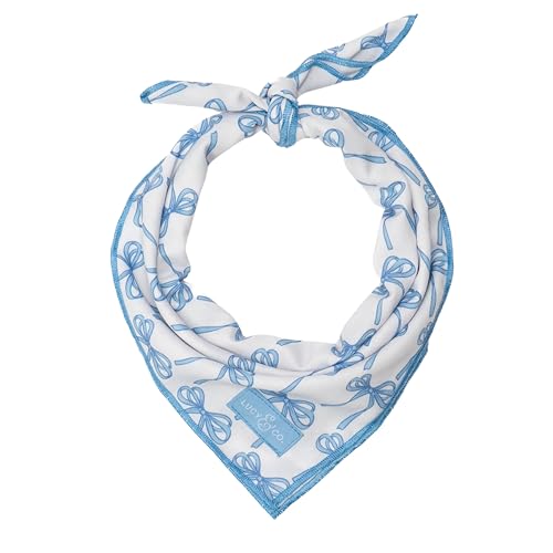 Lucy & Co. Wendbare Pufferweste für Hunde, stilvolle Hunde-Outfits, Größe L, Weiß mit blauen Schleifen Lucy & Co. Wendbare Pufferweste für Hunde, stilvolle Hunde-Outfits, Größe L, Weiß mit blauen Schleifen von Lucy & Co.