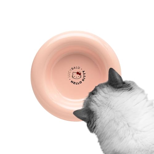 LucyBalu X Hello Kitty Drop Katzennapf aus Porzellan | erhöhter Katzen Futternapf | Wassernapf für Katzen | Porzellan Fressnapf erhöht | Trinknapf Katze | ergonomischer Katzenfutter Napf | Rosa LucyBalu X Hello Kitty Drop Katzennapf aus Porzellan | erhöhter Katzen Futternapf | Wassernapf für Katzen | Porzellan Fressnapf erhöht | Trinknapf Katze | ergonomischer Katzenfutter Napf | Rosa von LucyBalu