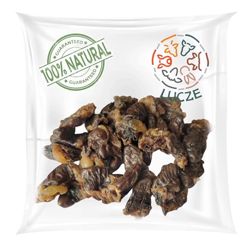 Lucze, Premium Hähnchenherzen für Hunde 1kg, 100% Natürlich & Getrocknet, Schonend Luftgetrocknet, Leckerli & Belohnung, Hypoallergen & Ohne Zusatzstoffe, Kau-Snack für Alle Hunderassen von Lucze