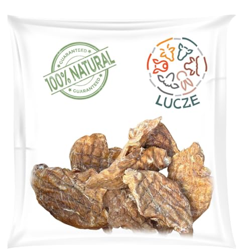 Lucze, Hühnerbrust getrocknet Hund, 1kg, Hähnchenbrustfilet, Trockenfleisch, Dörrfleisch für Hunde, 100% natürrlich, gesunde Tiernahrung, Eigenherstellung von Lucze
