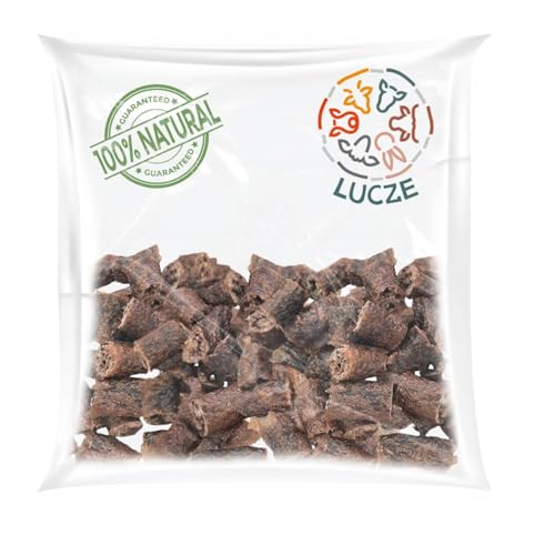 Lucze, Mini Rolls für Hunde, knusprige Hundeleckerlis zum Training, Getreidefrei & 100 % Natürlich, Premium Hundesnack (500g, Rindfleisch) von Lucze