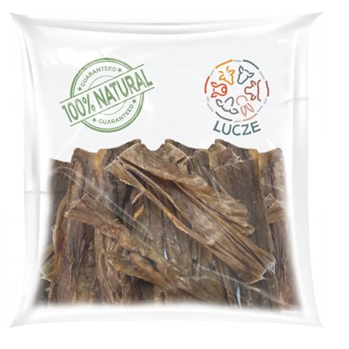 Lucze, Pferdedärme dick, 500g ca. 15 cm, weicher Kausnack für Hunde, Kauartikel vom Pferd, Welpen & Senioren, 100 % Natur, ohne Zusatzstoffe, Hypoallergen & Leicht Verdaulich von Lucze