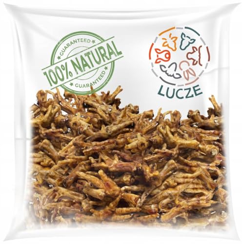 Lucze, Hühnerfüße für Hunde getrocknet 13 Stück, Kauartikel, Hundeleckerli für kleine & große Hunde, naturbelassen, luftgetrocknet, ohne Zusätze, 100% Hühnerfleisch von Lucze