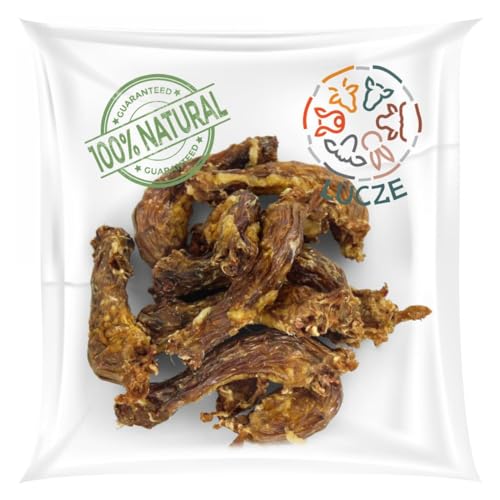 Lucze, Hühnerhälse für Hunde, 500g, Hähnchenhälse getrocknet, Hundeleckerlis, von 5 bis 10cm, 100% natürlicher Kausnack, Naturbelassen, Eigenherstellung von Lucze