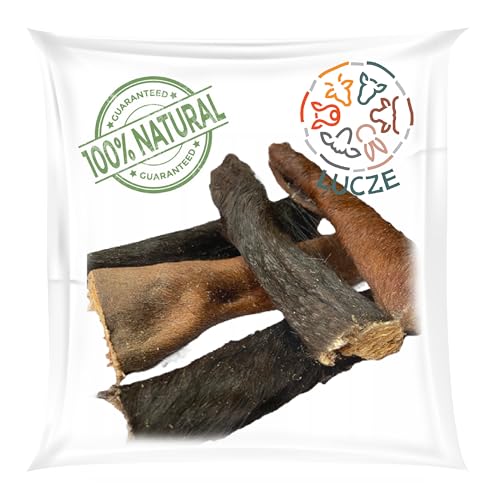 Lucze Pferdekopfhaut für Hunde 300g – Hypoallergen, 100% Pferd, Natürliches Kausnack, Getrocknet ohne Zusatzstoffe, Gesunde Hundesnacks, Allergiker geeignet von Lucze