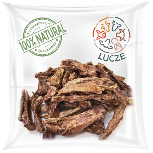 Rinderlunge für Hunde getrocknet - 1kg - natürlicher Kausnack - Trockenfleisch - Dörrfleisch - Naturkauartikel - Hunde Natur Kauartikel - Lucze Premium Hundeleckerli von Lucze