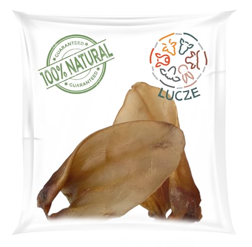 Lucze, Rinderohren für Hunde, 3kg, Kauartikel für Große und Mittelgroße Hunde, 16-19cm, Hundesnack 100% Natürlich, ohne Getreide und Chemie, Eigneherstellung von Lucze