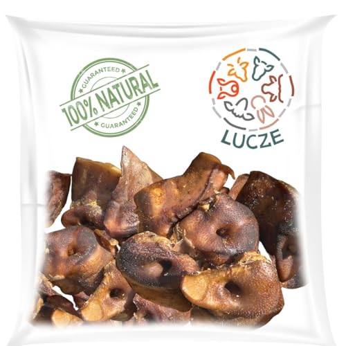 Lucze, Getrocknete Schweinenasen für Hund 5kg,100% natürliche Kausnacks, Zahnpflege für Hunde, leicht verdaulich, proteinreich, ideal für empfindliche Hunde, ohne künstliche Zusätze von Lucze