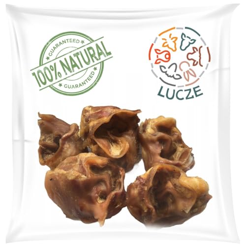 Lucze, Schweineohrmuscheln für Hund 5kg, Schweineohren Hunde, Kauartikel für große und kleine, natürlicher Kausnack ohne Chemie und Getreide, Eigenherstellung von Lucze