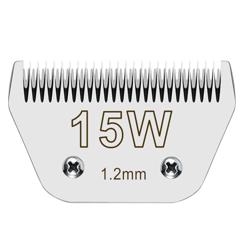 15 W Klinge, abnehmbare Ersatzklingen, kompatibel mit A*dis Pet Clipper/Oster A5/W*AHL KM Series Hundeschermaschine, abnehmbare Hartstahlklinge, 1,2 mm Schnittlänge 15 W Klinge, abnehmbare Ersatzklingen, kompatibel mit A*dis Pet Clipper/Oster A5/W*AHL KM Series Hundeschermaschine, abnehmbare Hartstahlklinge, 1,2 mm Schnittlänge von Ludshn