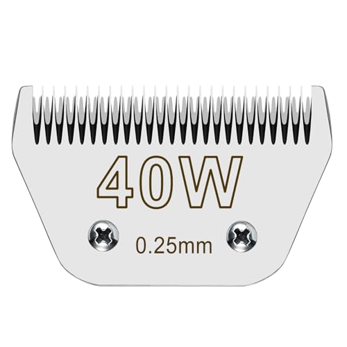 40 W Klinge, abnehmbare Ersatzklingen, kompatibel mit A*dis Pet Clipper/Oster A5/W*AHL KM Series Hundeschermaschine, abnehmbare Hartstahlklinge, 0,25 mm Schnittlänge 40 W Klinge, abnehmbare Ersatzklingen, kompatibel mit A*dis Pet Clipper/Oster A5/W*AHL KM Series Hundeschermaschine, abnehmbare Hartstahlklinge, 0,25 mm Schnittlänge von Ludshn